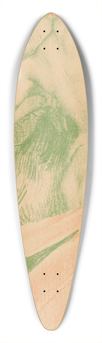 mile Berchmans - Renaveau 39.3 inch art pintail longboard deck