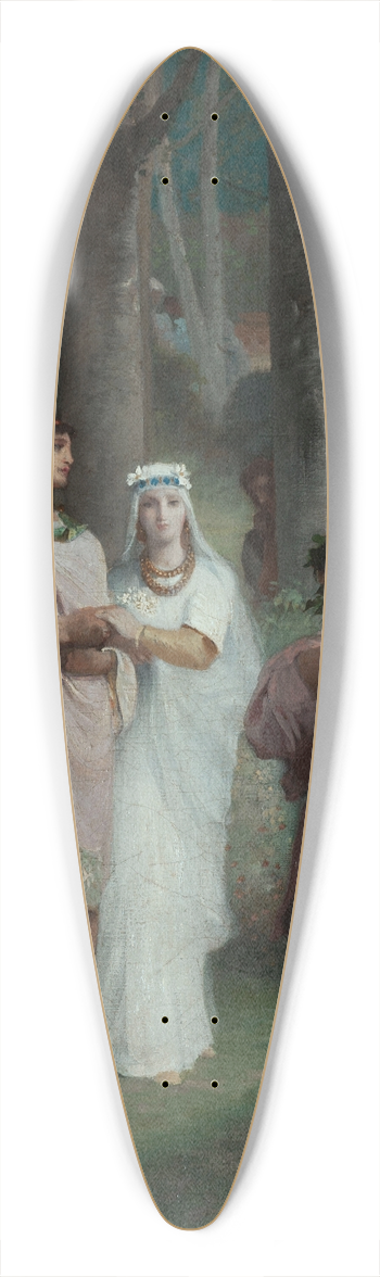 mile Lvy - Le mariage 39.3 inch art pintail longboard deck