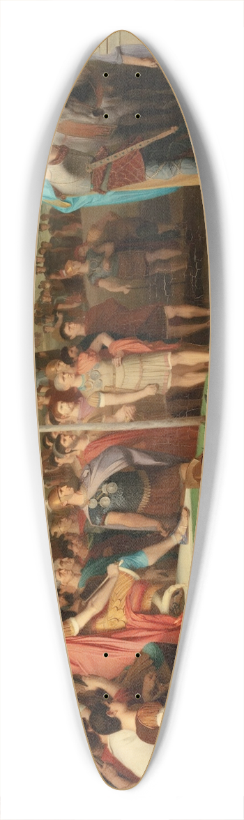 mile Lvy - VercingetorixThrows Down His Arms At The Feet Of JuliusCaesar 39.3 inch art pintail longboard deck