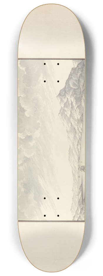 Giovanni Battista Borra - View of Micale Promontorio 8.25 inch art skate deck