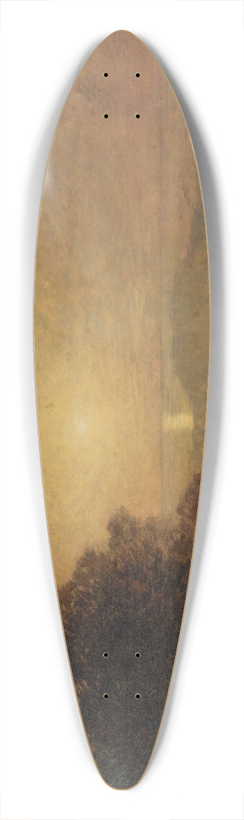 mile-Ren Mnard - Landscape 39.3 inch art pintail longboard deck