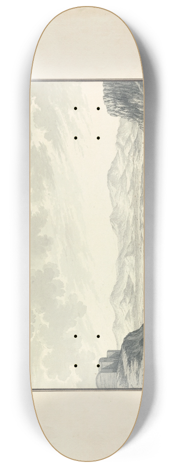 Giovanni Battista Borra - View of the Valley of Laodicea 8.25 inch art skate deck
