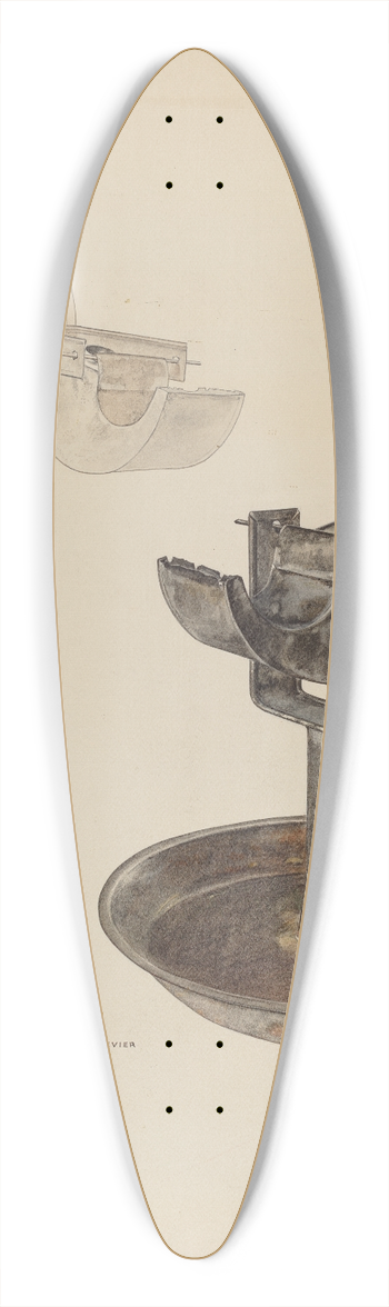 Milton Bevier - Betty Lamp 39.3 inch art pintail longboard deck