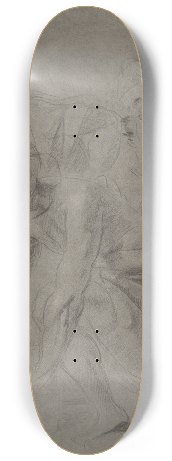 Giovanni Battista Caracciolo - CompositionalStudy 8.25 inch art skate deck