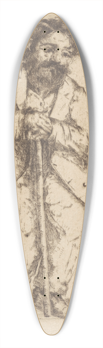 Mina Arndt - The dwarf 39.3 inch art pintail longboard deck