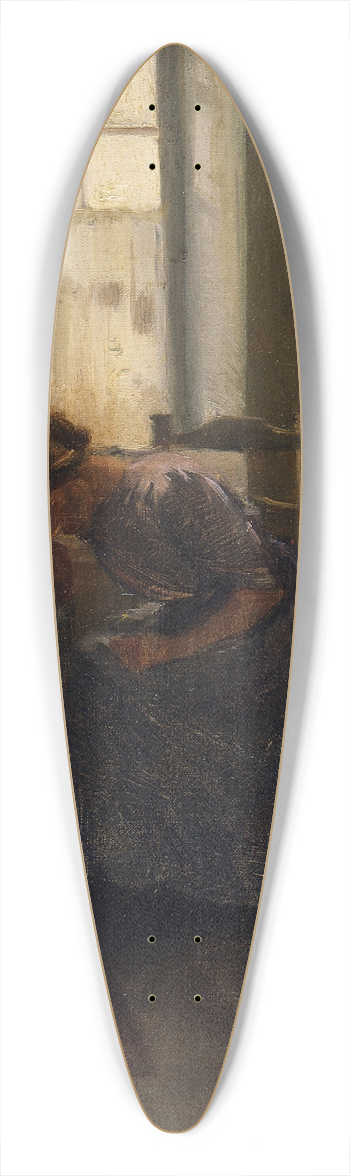 Mina Arndt - Tired 39.3 inch art pintail longboard deck