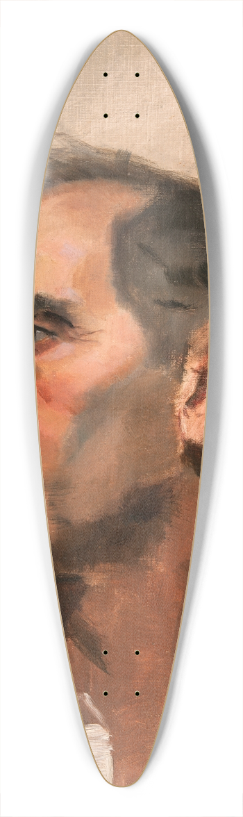 Mina Carlson-Bredberg - Study of a Man 39.3 inch art pintail longboard deck