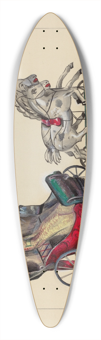Mina Lowry - Calash 39.3 inch art pintail longboard deck