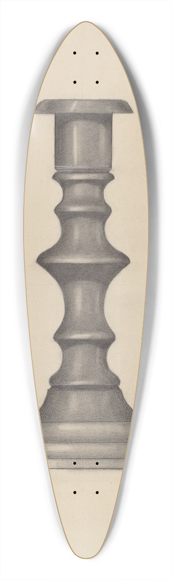 Mina Lowry - Candlestick 39.3 inch art pintail longboard deck