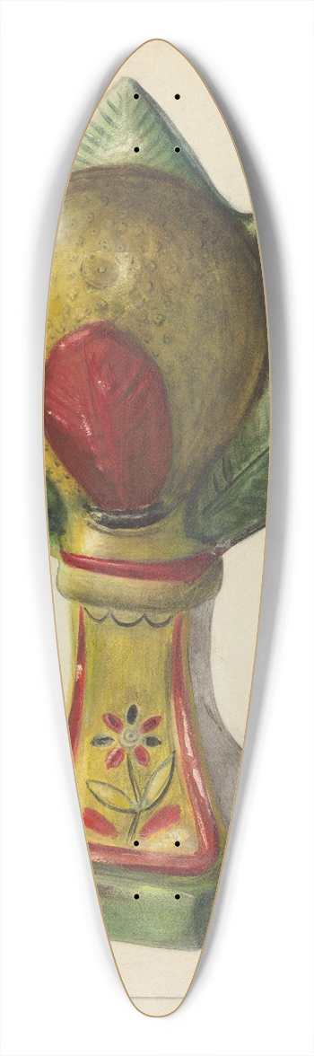 Mina Lowry - Chalkware 39.3 inch art pintail longboard deck