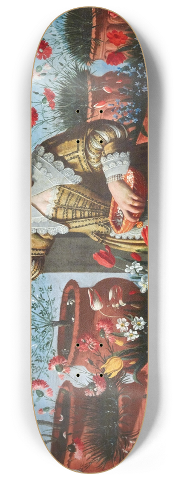Giovanni Battista Cartei - Allegory of the Seasons or Allegories of the Senses II 8.25 inch art skate deck