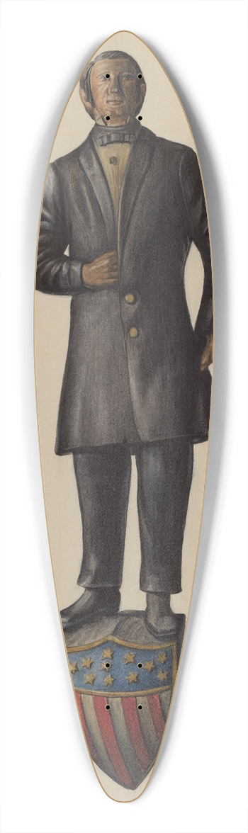 Mina Lowry - Figurehead  Henry Clay 39.3 inch art pintail longboard deck