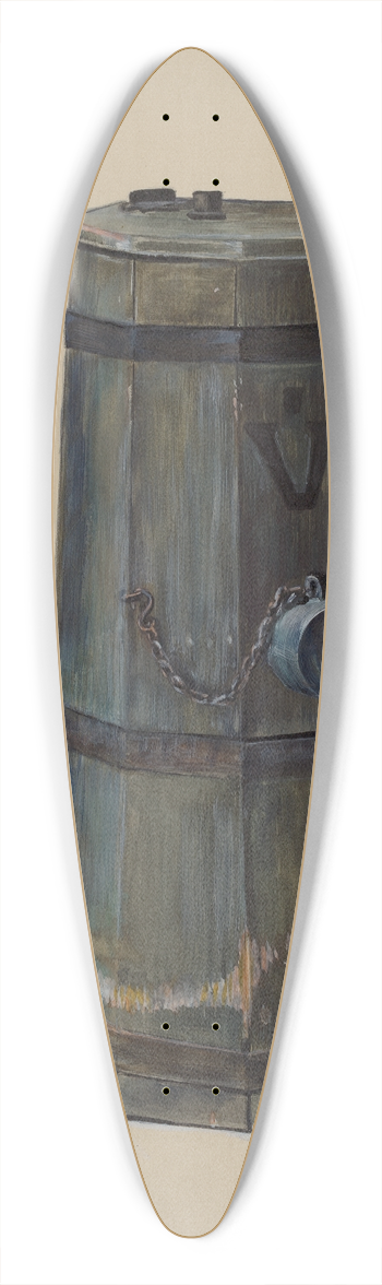 Mina Lowry - Fire Hydrant 39.3 inch art pintail longboard deck