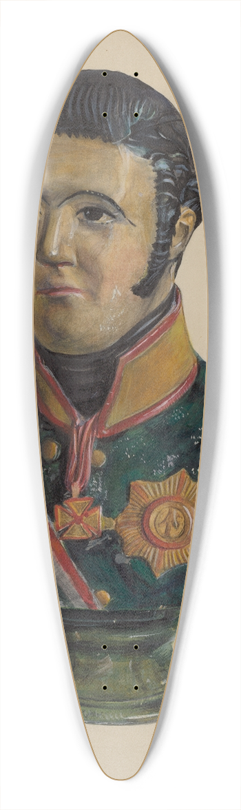 Mina Lowry - Portrait Bust 39.3 inch art pintail longboard deck