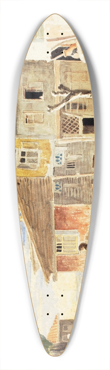Miner Kilbourne Kellogg - Cemetery in Pera 39.3 inch art pintail longboard deck