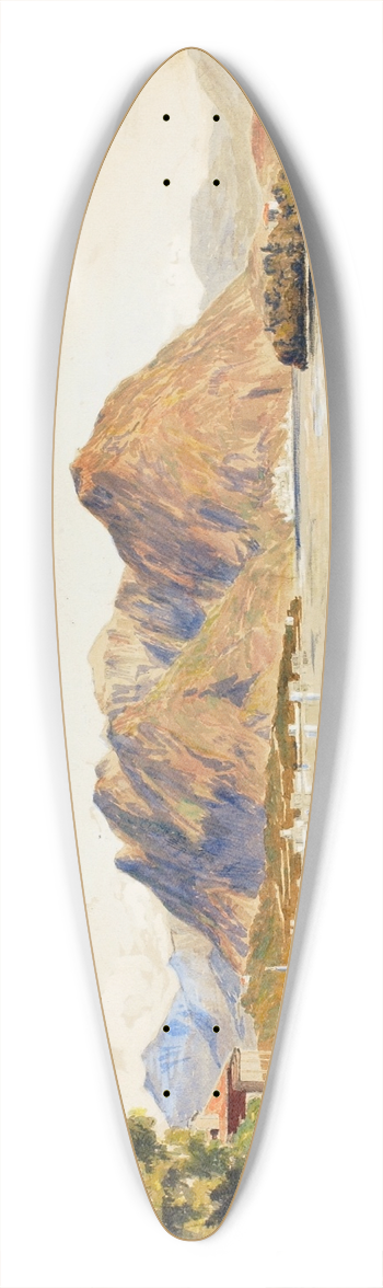 Miner Kilbourne Kellogg - Lago Maggiore, Italy 39.3 inch art pintail longboard deck
