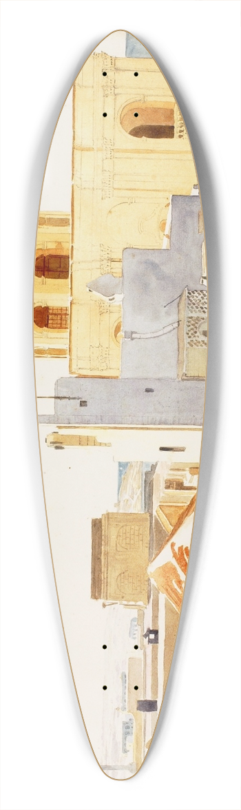 Miner Kilbourne Kellogg - Malta 39.3 inch art pintail longboard deck