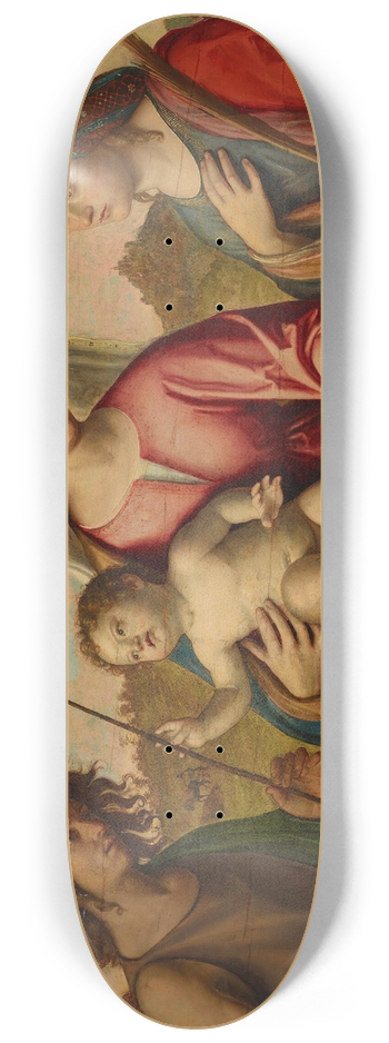 Giovanni Battista Cima da Conegliano - Virgin And Child With Ss. Catherine And John The Baptist 8.25 inch art skate deck