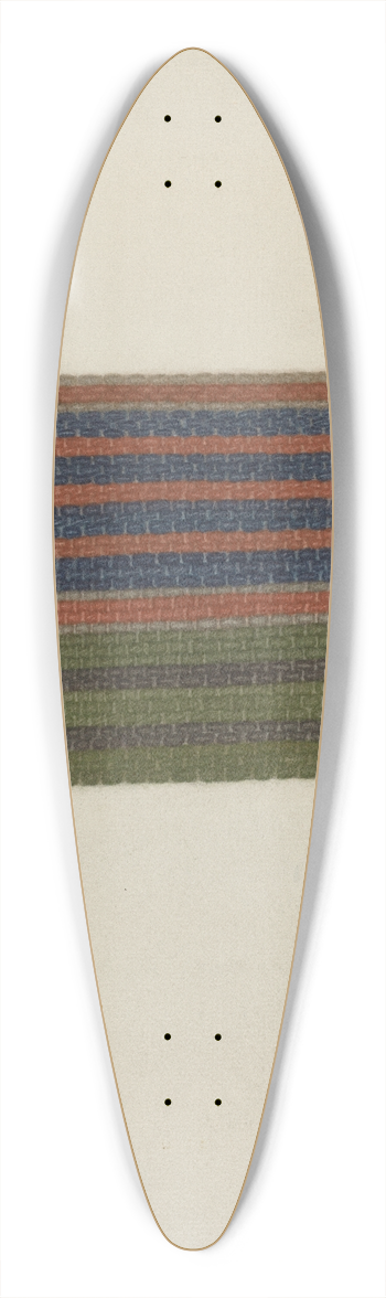 Mona Brown - Shaker Rug 39.3 inch art pintail longboard deck