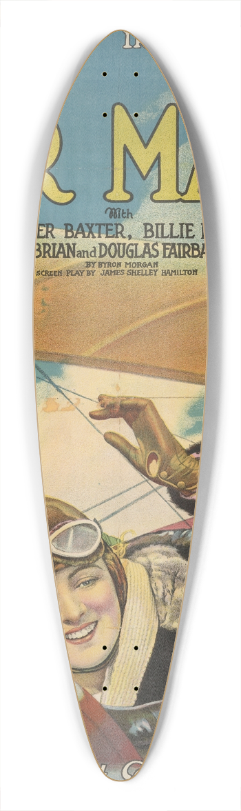 Morgan Litho Co. - The air mail 39.3 inch art pintail longboard deck