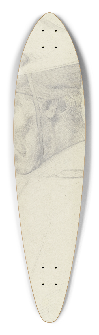 Moritz Daniel Oppenheim - Der Heilige Bonaventura aus Raffaels Disputa 39.3 inch art pintail longboard deck