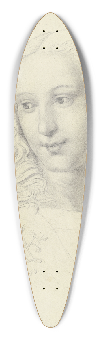 Moritz Daniel Oppenheim - Der Principe di Ferrara aus Raffaels Disputa 39.3 inch art pintail longboard deck