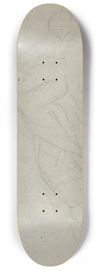 Giovanni Battista Cipriani - Reclining Woman (verso) 8.25 inch art skate deck