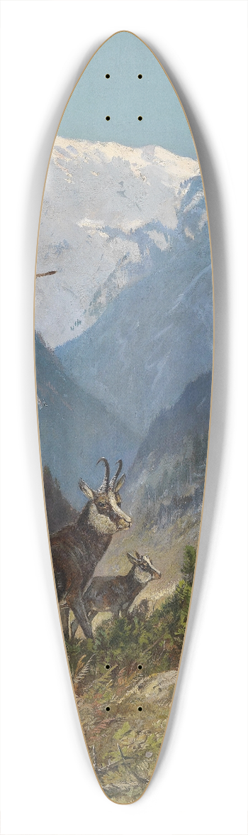 Moritz Mller - Gamswildrudel 39.3 inch art pintail longboard deck
