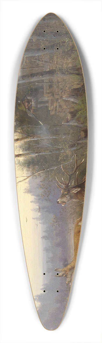 Moritz Mller - Hirschjagd 39.3 inch art pintail longboard deck