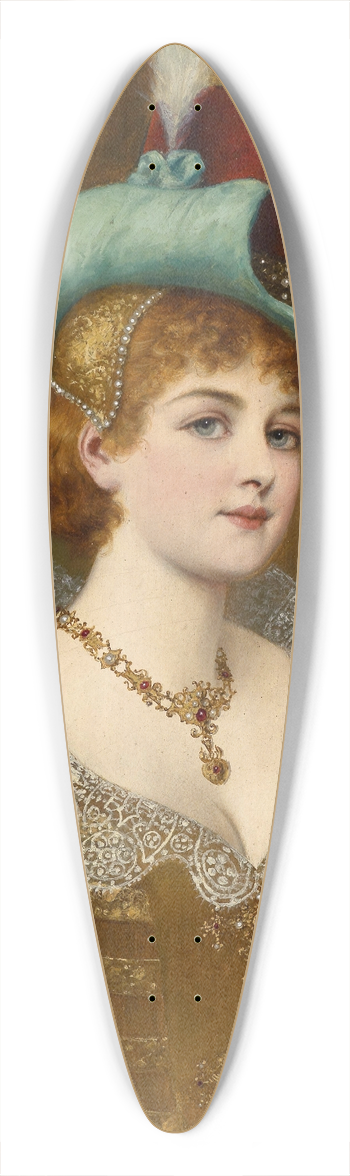 Moritz Stifter - Edeldame 39.3 inch art pintail longboard deck