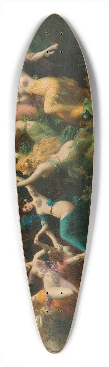 Moritz Stifter - Nymphs 39.3 inch art pintail longboard deck