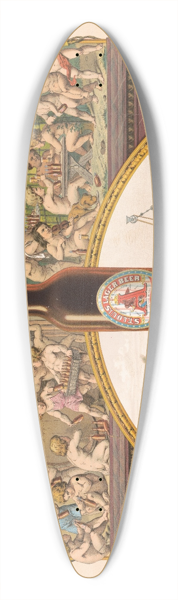 Moritz Ulffers - E. Anheuser Cos Brewing Association, St. Louis lager beer 39.3 inch art pintail longboard deck