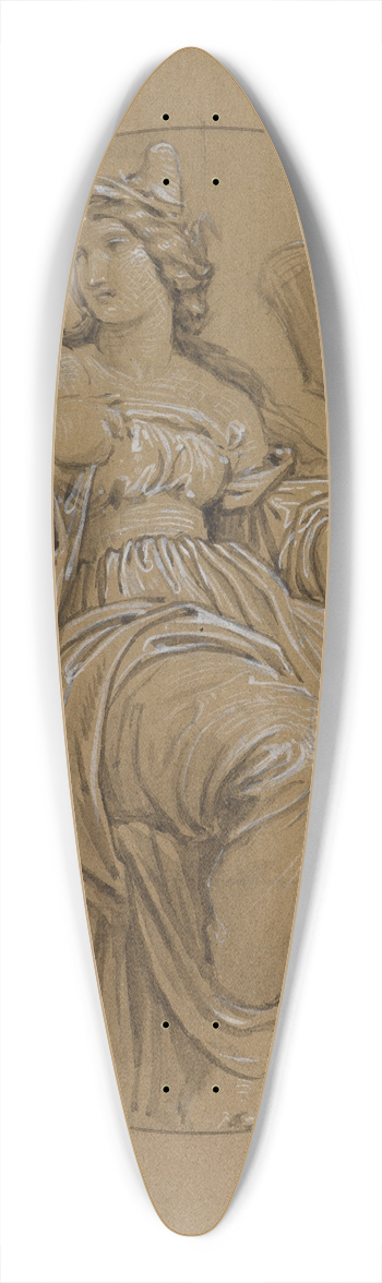 Moritz von Schwind - Allegorie der Stadt Venedig 39.3 inch art pintail longboard deck