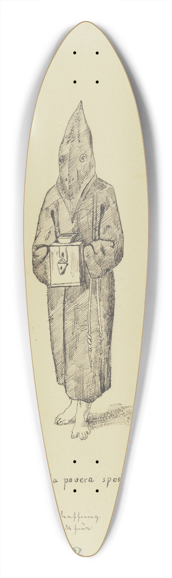 Moritz von Schwind - Mnch mit Sammelbchse 39.3 inch art pintail longboard deck