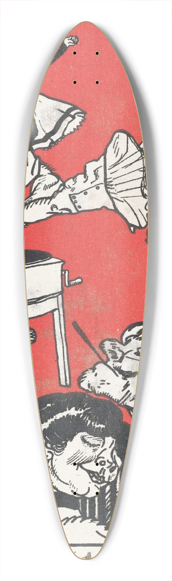 Moriz Jung - Dancers (Apachentnze!) 39.3 inch art pintail longboard deck