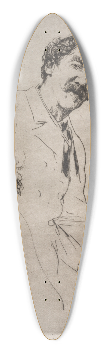 Mortimer Menpes - James MacNeill Whistler 3 39.3 inch art pintail longboard deck