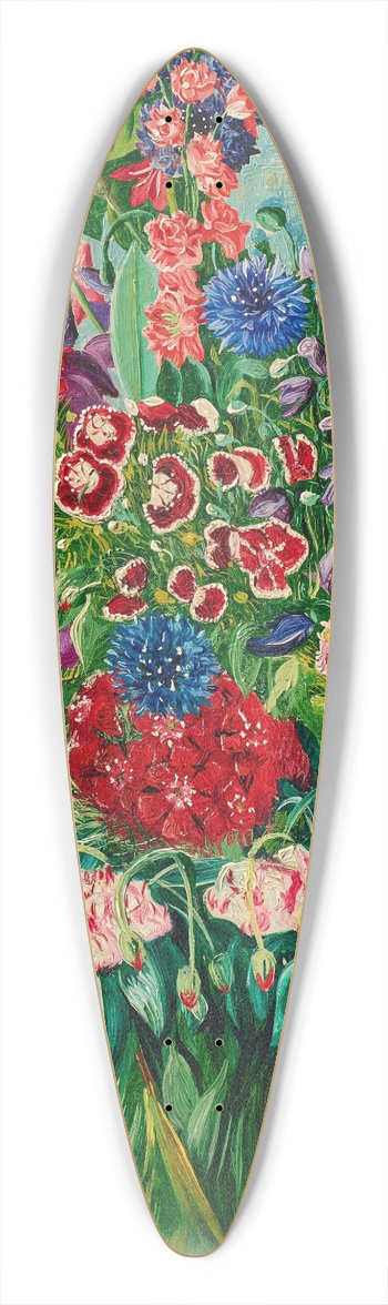Mose Kisling - Fleurs 39.3 inch art pintail longboard deck