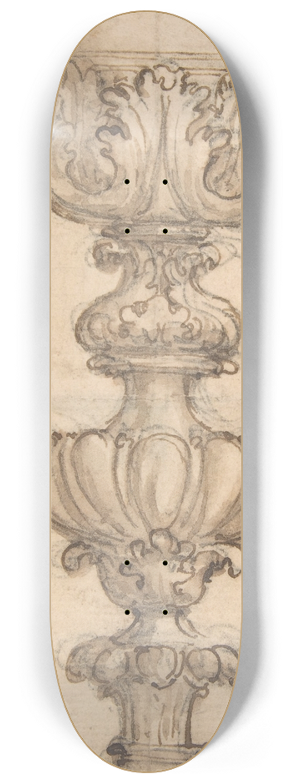 Giovanni Battista Foggini - Design for a Chalice 8.25 inch art skate deck