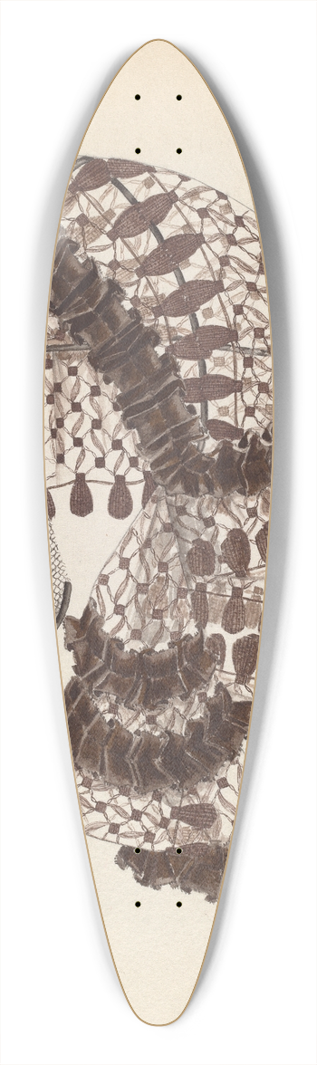 Nancy Crimi - Headdress 39.3 inch art pintail longboard deck