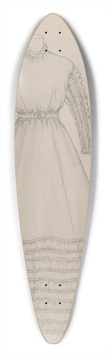 Nancy Crimi - Wedding Dress 39.3 inch art pintail longboard deck