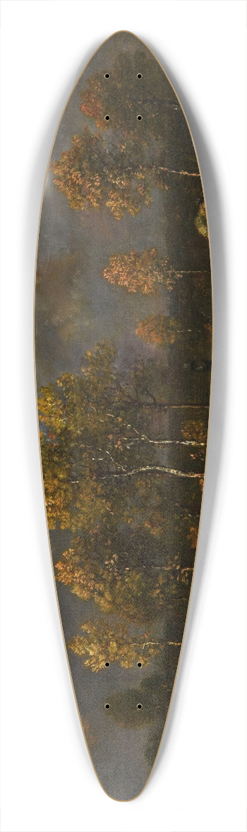 Narcisse-Virgile Diaz de La Pea - Ciel dorage 39.3 inch art pintail longboard deck
