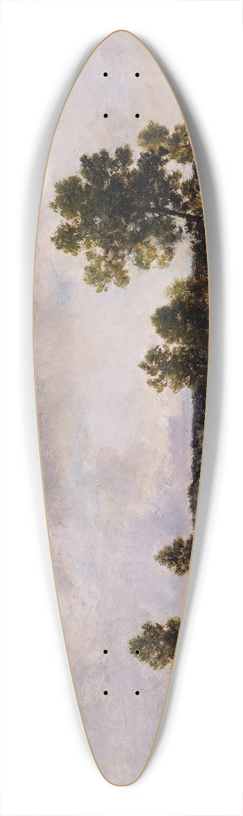 Narcisse-Virgile Diaz de La Pea - Clearing in the Forest 39.3 inch art pintail longboard deck