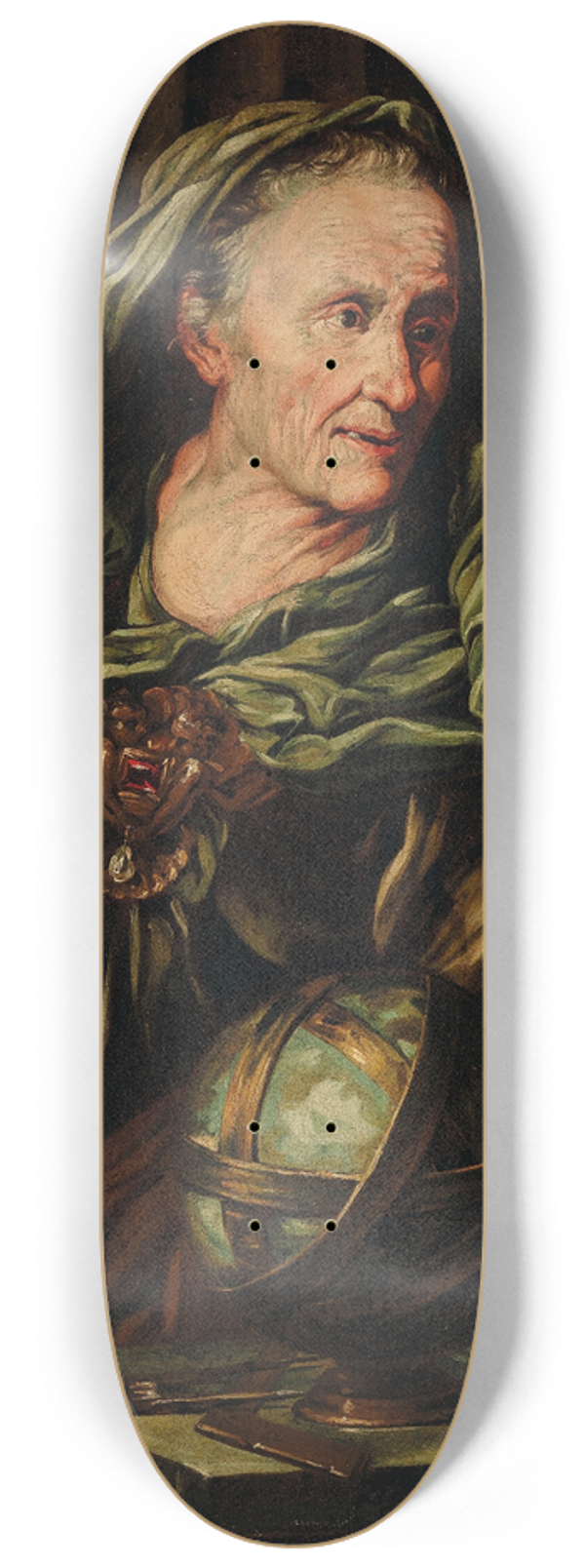 Giovanni Battista Langetti - A fortune teller 8.25 inch art skate deck
