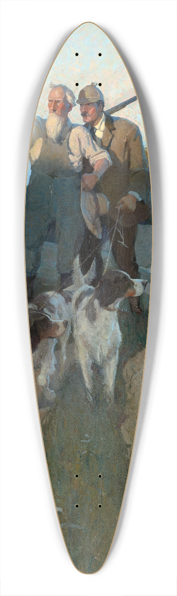N. C. Wyeth - OverYonder 39.3 inch art pintail longboard deck