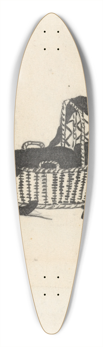 Nelly Bodenheim - Silhouet van een wieg 39.3 inch art pintail longboard deck