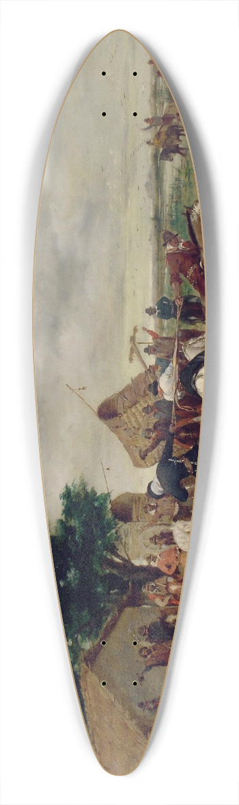 ngel Della Valle - El juego del pato 39.3 inch art pintail longboard deck