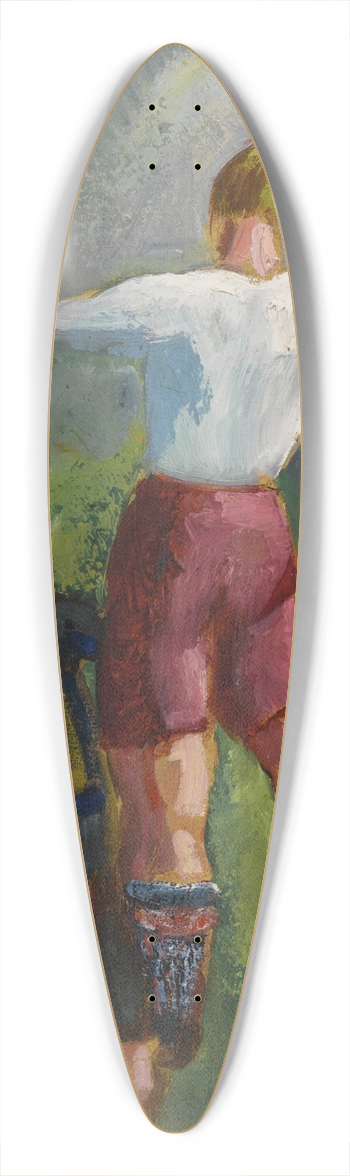 ngel Zrraga - Remate de cabeza 39.3 inch art pintail longboard deck