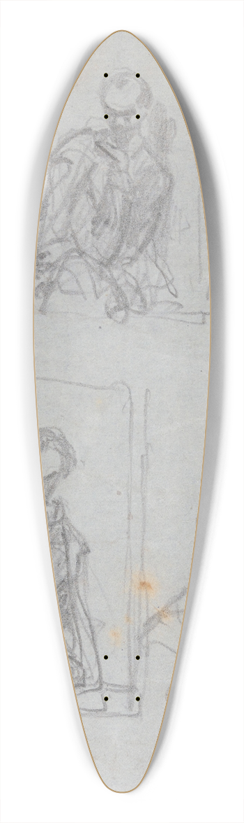 Nicaise De Keyser - Attitude 39.3 inch art pintail longboard deck