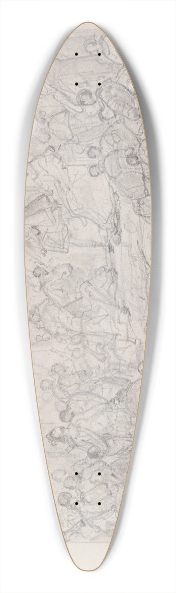 Nicaise De Keyser - Christopher Columbus Return to Spain 39.3 inch art pintail longboard deck