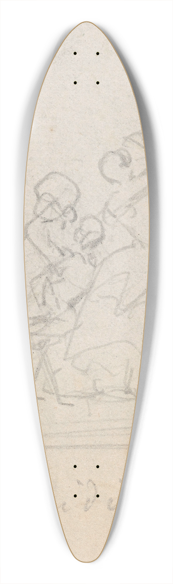 Nicaise De Keyser - Dancing Figures 39.3 inch art pintail longboard deck